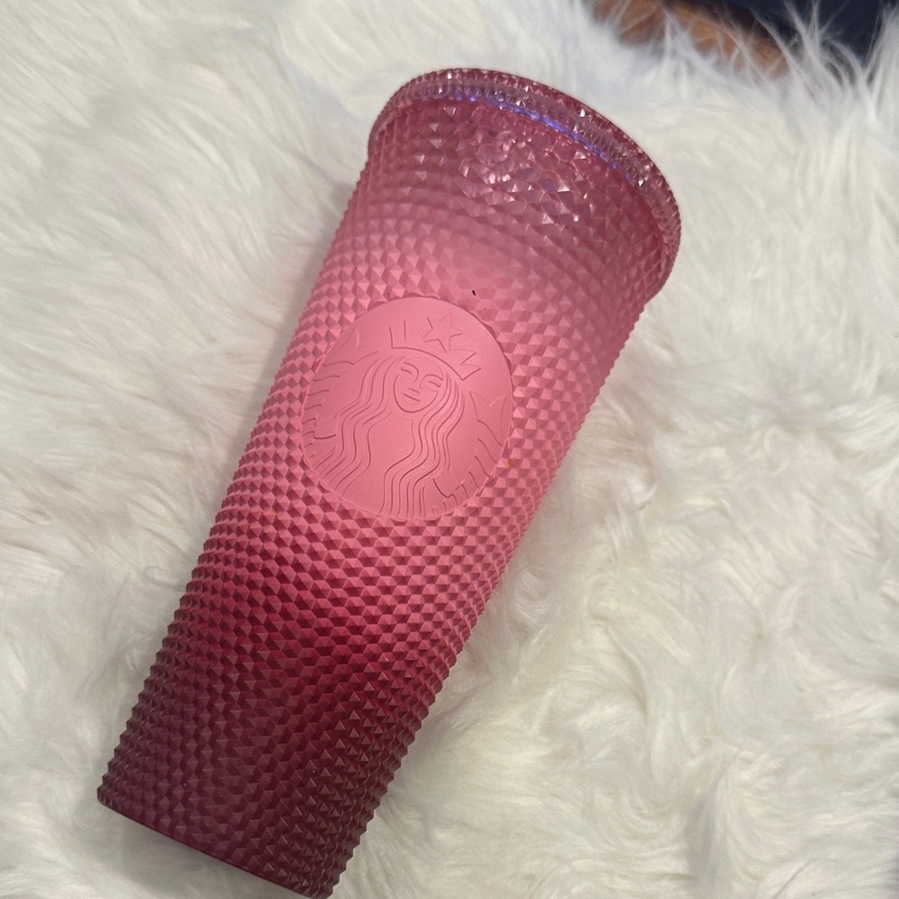 Starbucks pink ombré Textured Tumbler no straw